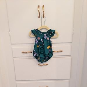 Floral bubble romper